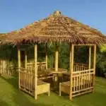 تركيب مظلات خيزران وقش البامبو وأكواخ خشبية في الرياض بتصاميم طبيعية