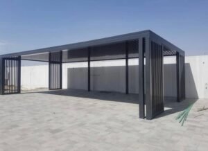 مظلات سيارات حديد بتصاميم فاخرة في الرياض