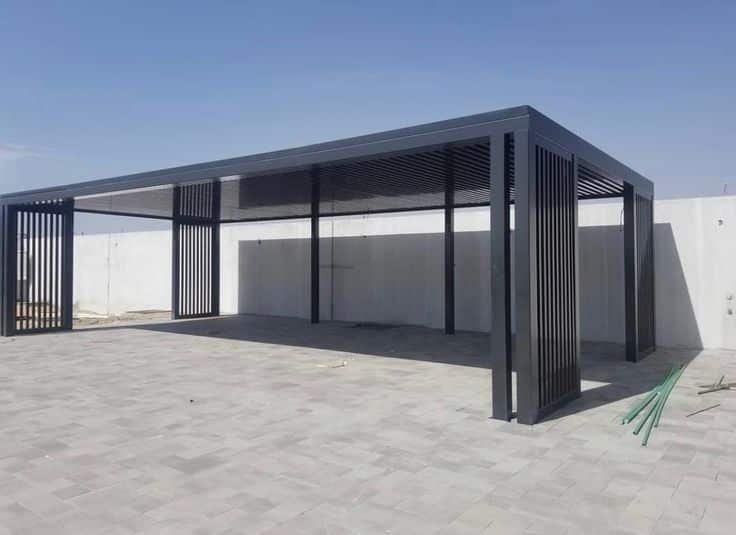 مظلات سيارات حديد بتصاميم فاخرة في الرياض 